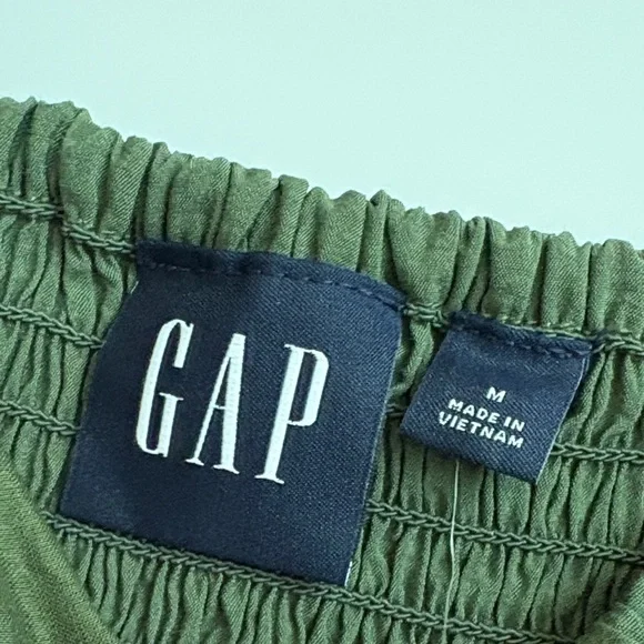 GAP Olive Ruched Tank Top​ - Picture 2 of 6